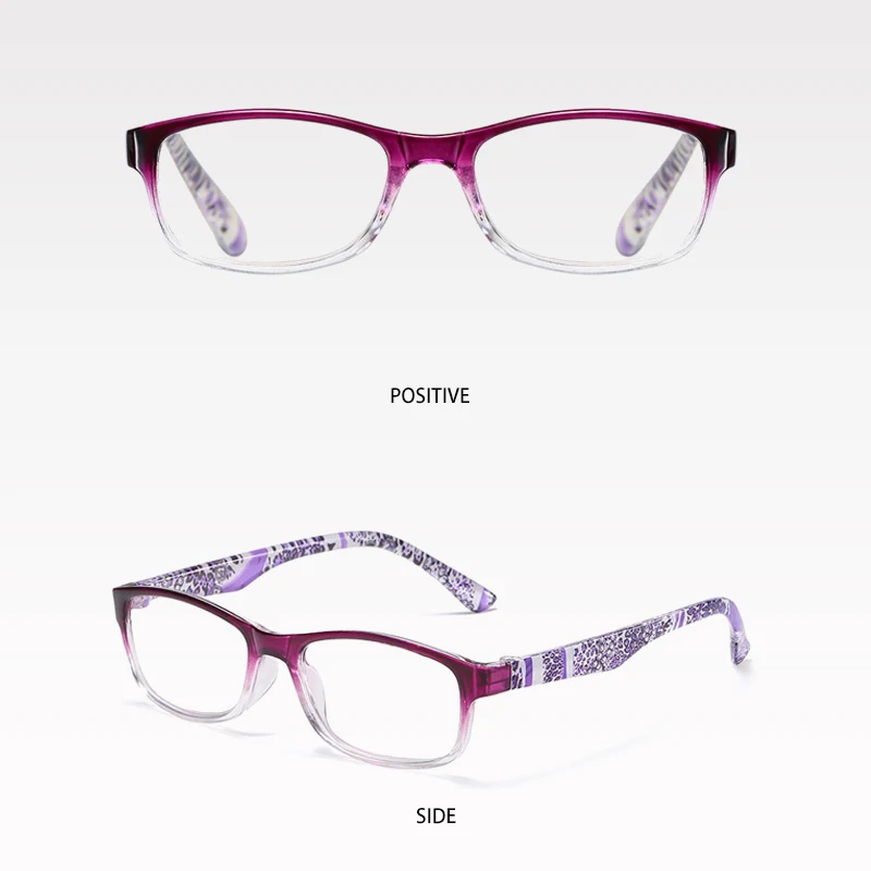 Neue Frauen Lesebrille Vintage Druck Brillen Rahmen Optische Computer Presbyopie Brillen + 1,0 + 1,5 + 2,0 + 2,5 – Detail 6