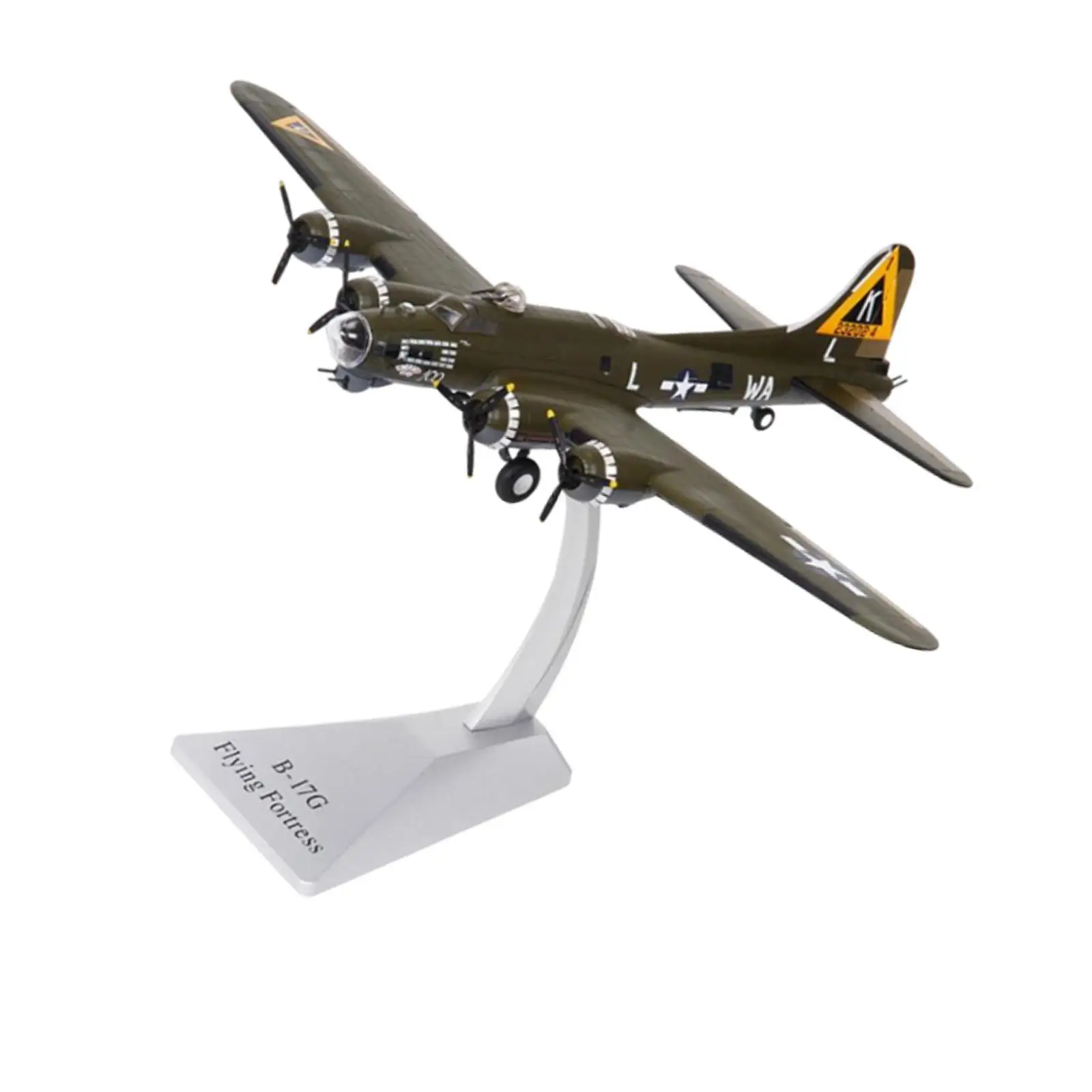 

Модель самолета B-17 в масштабе 1:200 с подставкой, сувенирная коллекционная имитация ретро-самолета для книжной полки, кафе, ТВ-тумбы, домашнего бара