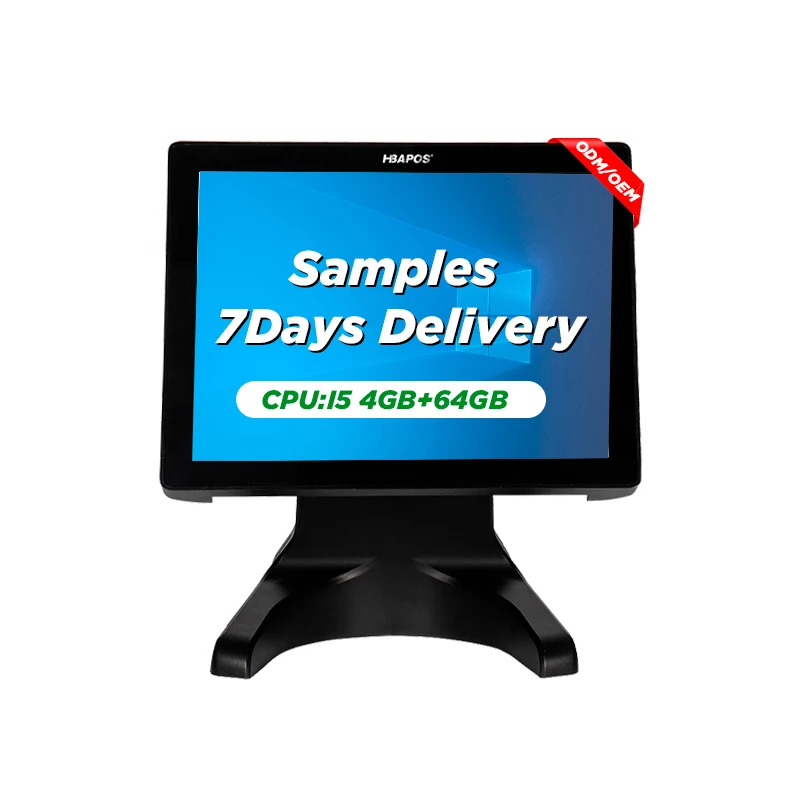 ATV&UTVHBA-S100 15 Inch POS Machines Restaurant Desktop POS Systems for Retail System Kiosk Touch Screen Cash Register POS.