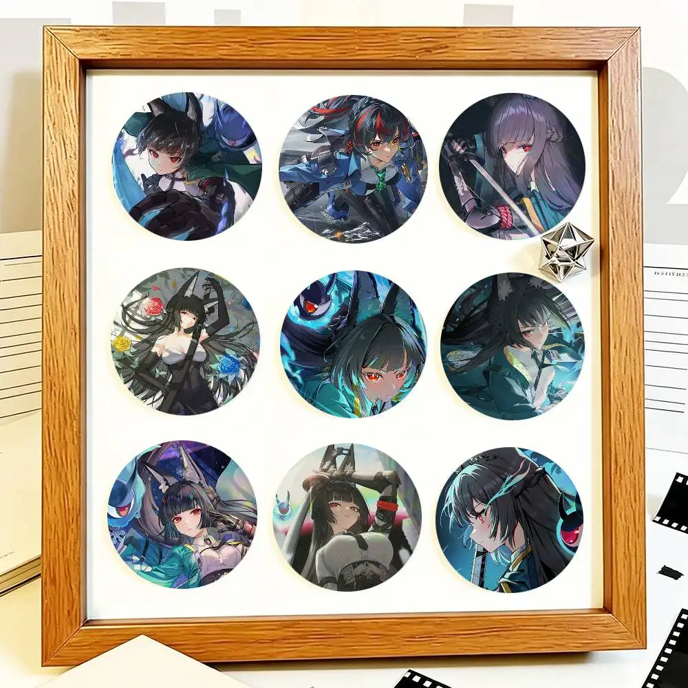 Zenless Zone Zero Game Hoshimi Miyabi Round Badges Can Be Used To Decorate Clothes And Backpack Pins