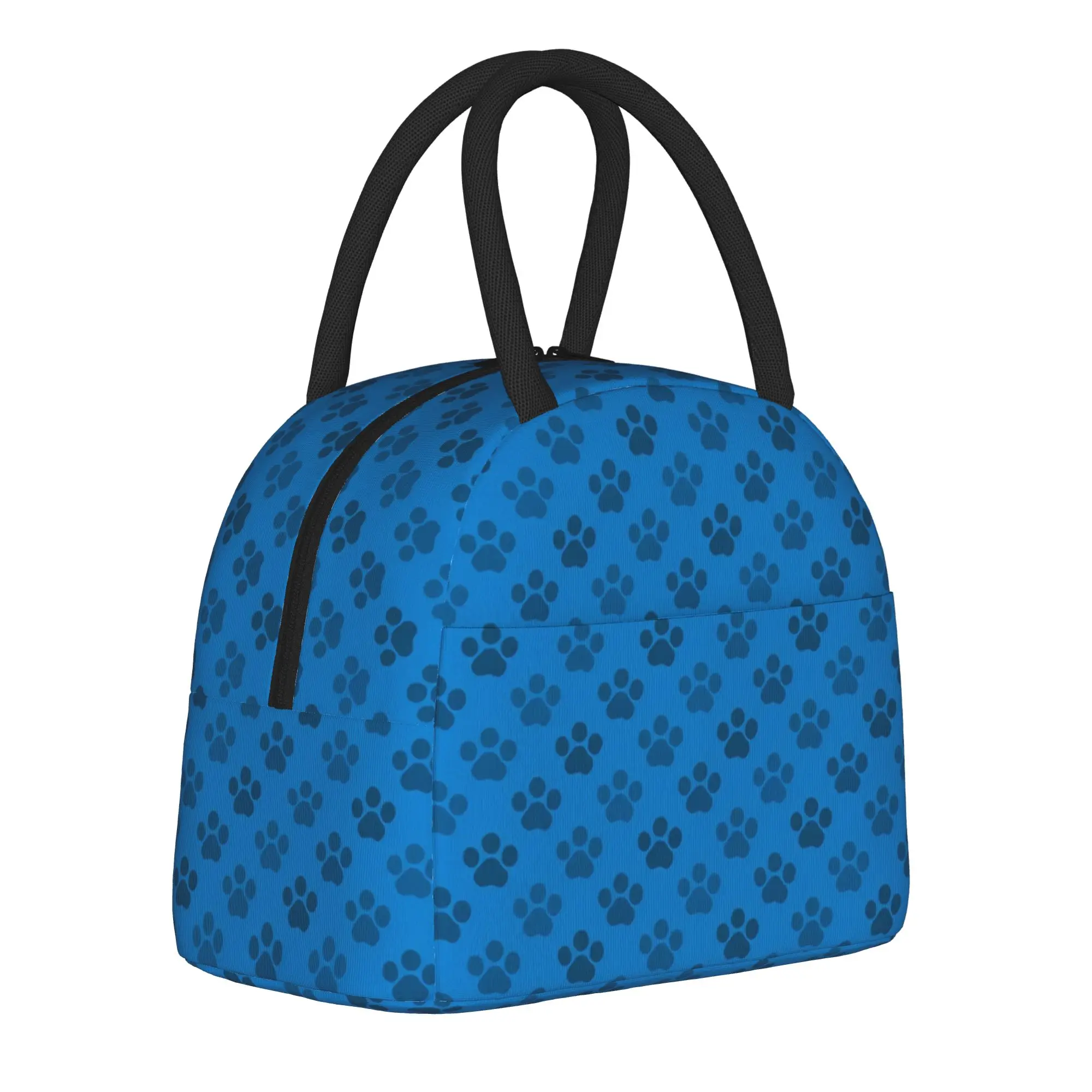 Dog Cat Paw Insulated Lunch Bag Thermal Bag Reusable,Meal Container Animal Lover Portable Tote Lunch Box for Men Women