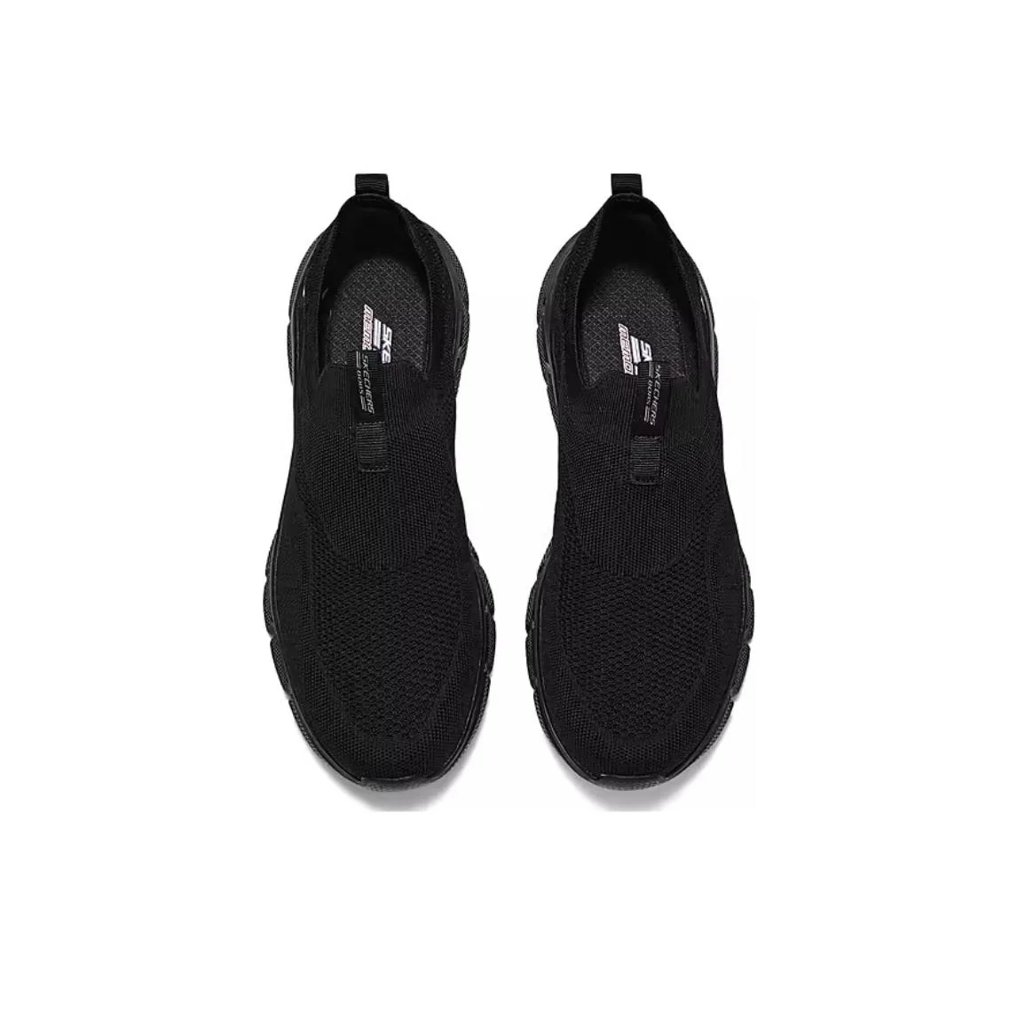 Skechers BOBS B FLEX Comfortable And Breathable Abrasion Resistant Low top Casual Shoes Men's Black 118107-BBK view 4
