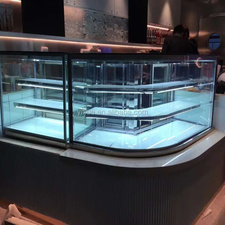 1.5m(5ft) High Quality Refrigerated Cake Display Cases/bread Bakery Display /cake Display Counter