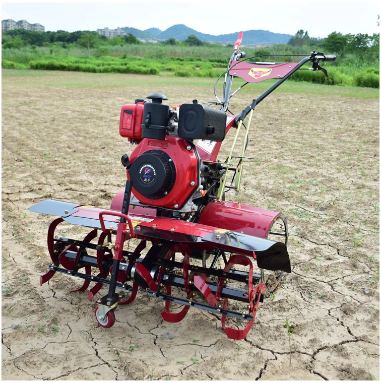 4-Stroke gear-driven agricultural diesel-powered tiller Garden tiller