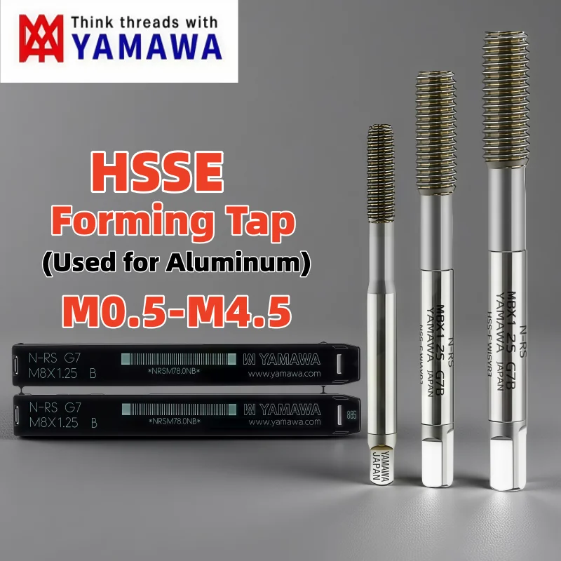 

YAMAWA HSSE Forming Roll Tap Nano Coated M0.5M0.6M0.7M0.8M0.9M1M1.2M1.4M1.5M1.6M1.7Machine Screw Thread TapsM2M2.5M3M3.5M4 M4.5
