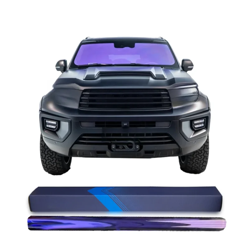 High Quality Durable Color Change Window Tint Solar Film 99% Heat Rejection UV Proof Purple Windshield Tint