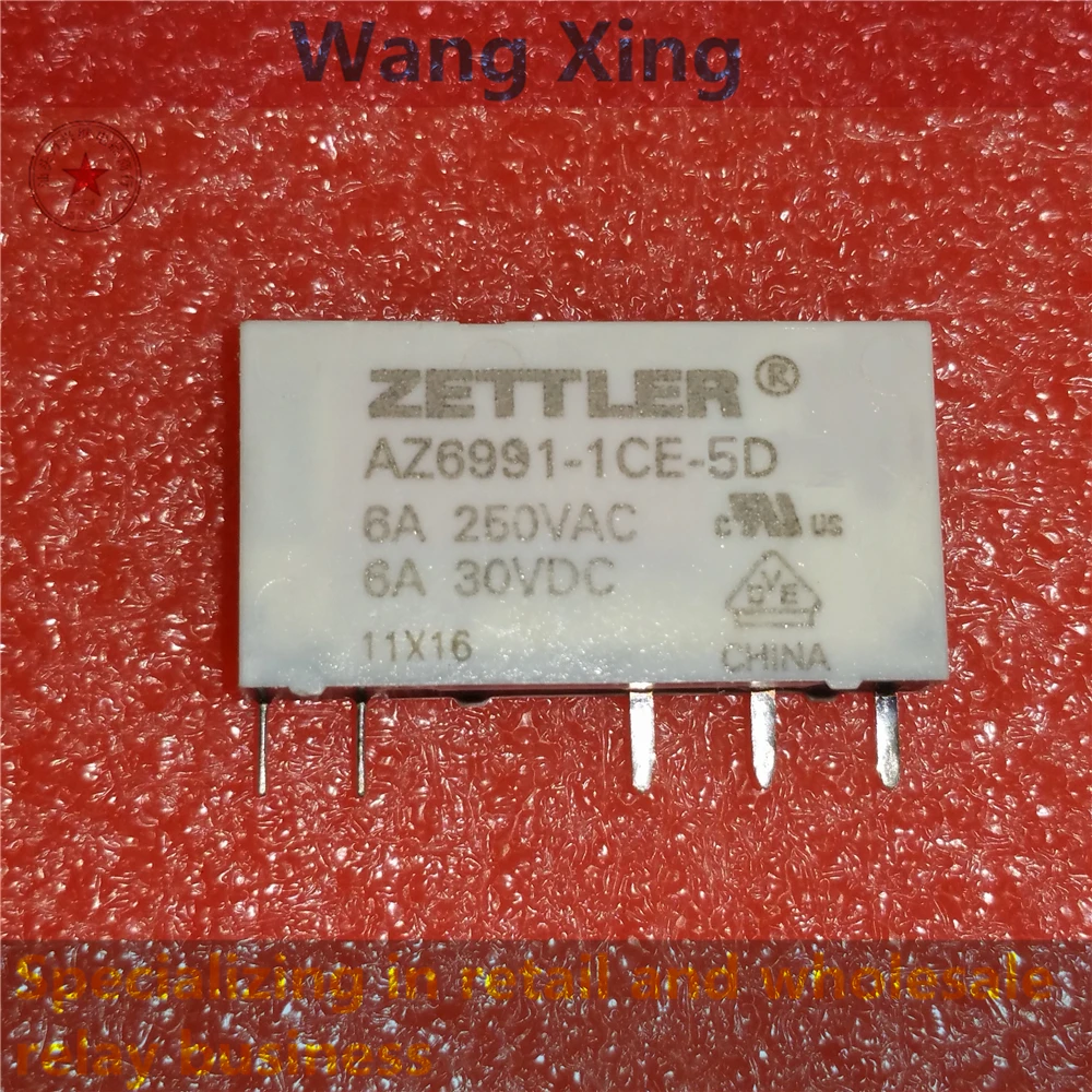 

AZ6991-1CE-5D AZ6991-1CE-12D AZ6991-1CE-24D Electromagnetic Power Relay 5Pins