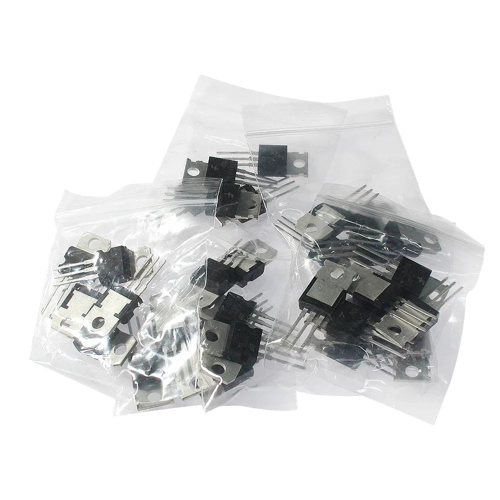 35PCS Transistor Set TO-220 TIP31C TIP32C TIP41C TIP42C TIP122 TIP127 TIP142 PNP NPN Transistors Kit