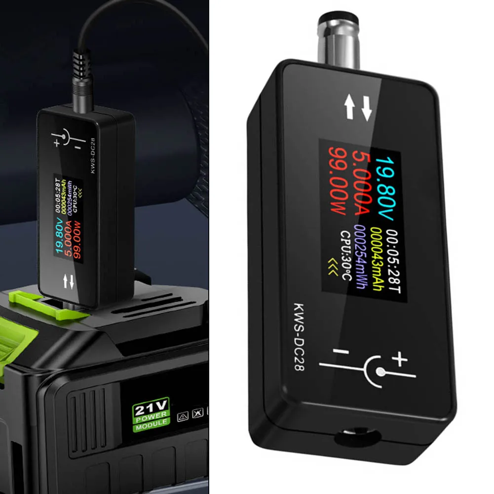 KWS-DC28 Digital DC Voltage Ammeter Power Meter DC 4-30V 12A Voltage Current Tester With 0.96 Inch TFT Display Electrician Tool