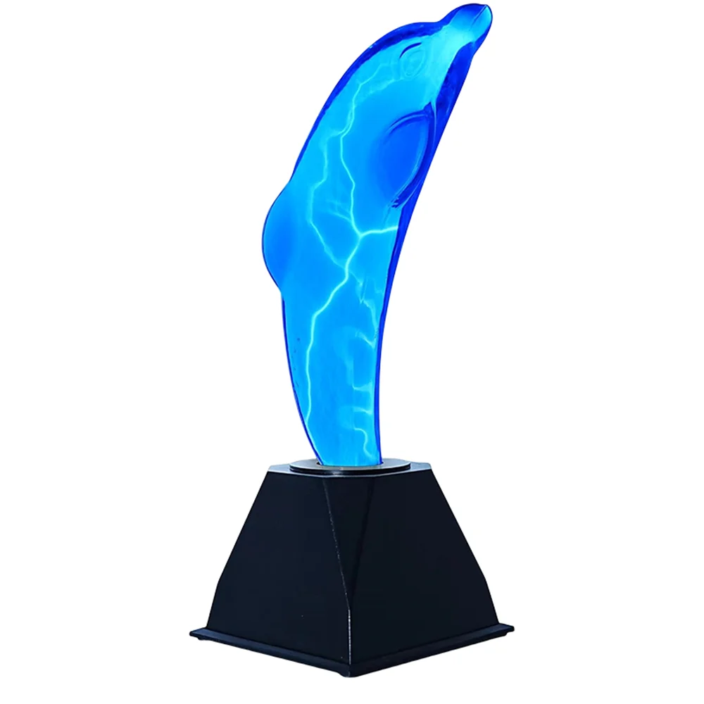 Dolphin Plasma Flash, Fancy Club Decor And Science Education Gifts, Plasma Sensor Music Sound And Touch Response