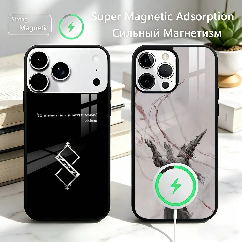 

B-Blasphemous The -PPenitent One Game Phone Case For iPhone17,16,15,14,13,12,11 Plus,Pro Supports Magnetic Wireless Charging
