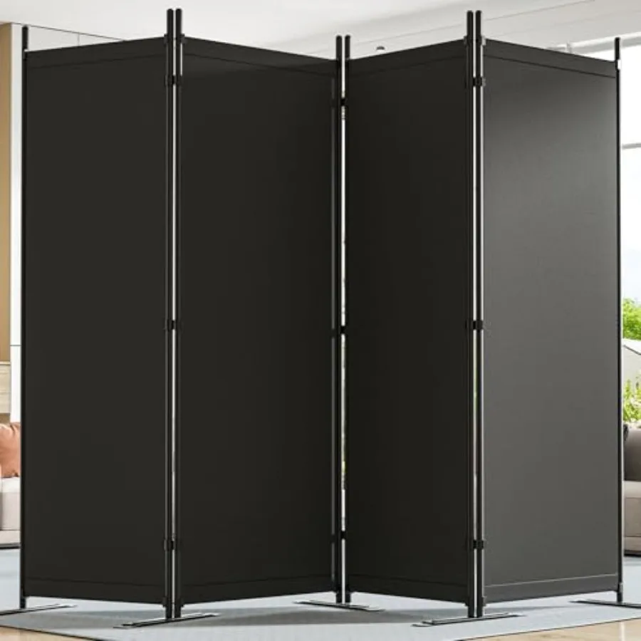 

Room Divider 6Feet Tall Folding Privacy Partition Screen 88'' W Portable Wall Divider for Room Separation Freestanding 4 Panel