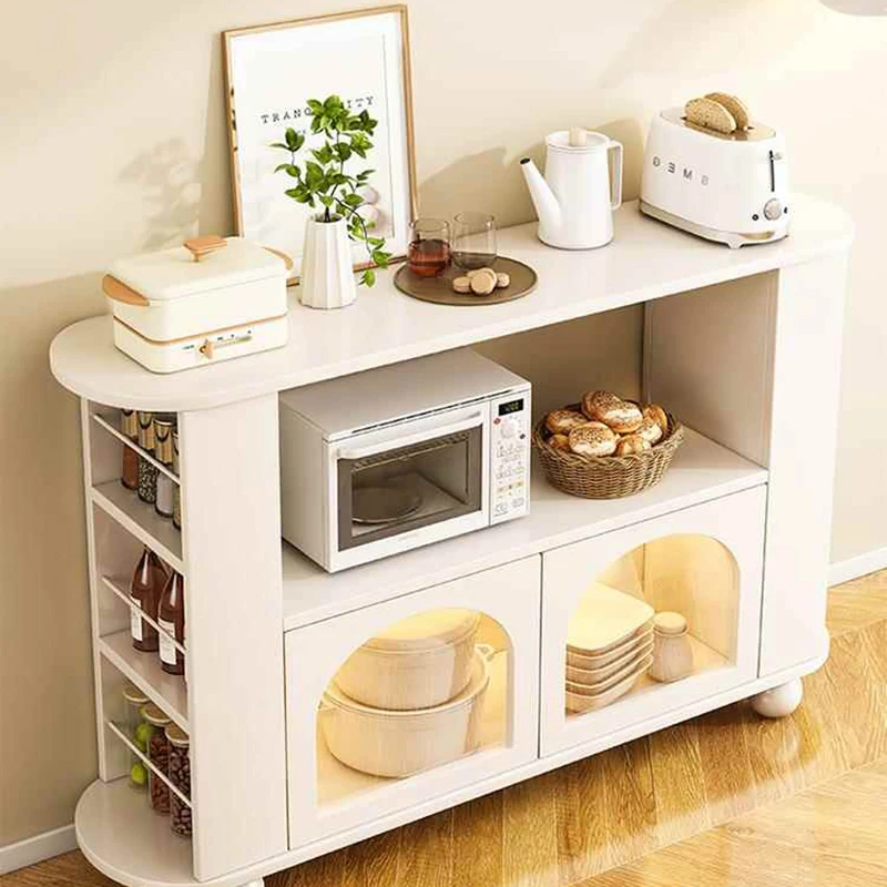 خدمة خزانة غرفة المعيشة البسيطة، تخزين خشبي ريفي، خزائن غرفة المعيشة، عرض موفر للمساحة، أثاث فريد من نوعه فيترينا #6