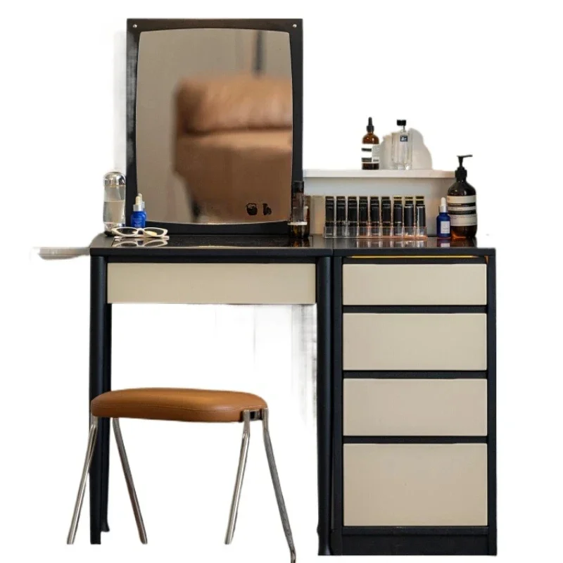 

Комод XL для спальни, встроенный простой современный столик для макияжа, небольшой столик для макияжа из цельного дерева