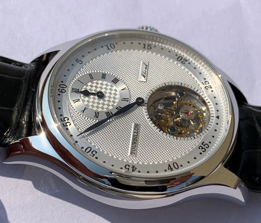 Relógio turbilhão ST8006! Relógio com cinto de bambu de jacaré americano! relógio seagul relógio masculino relógios automáticos