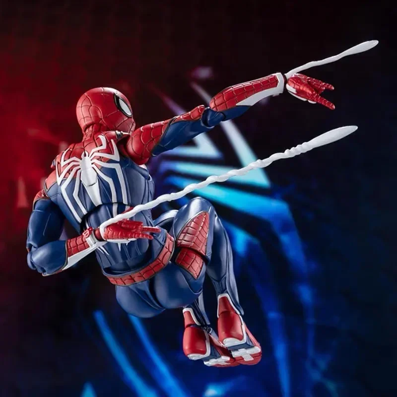 ในสต็อก Figuarts Marvel's Spider Man PS4 เกมรุ่น Peter Parker Marvel Legend อะนิเมะ Action Figure ของเล่นคอลเลกชันของขวัญ