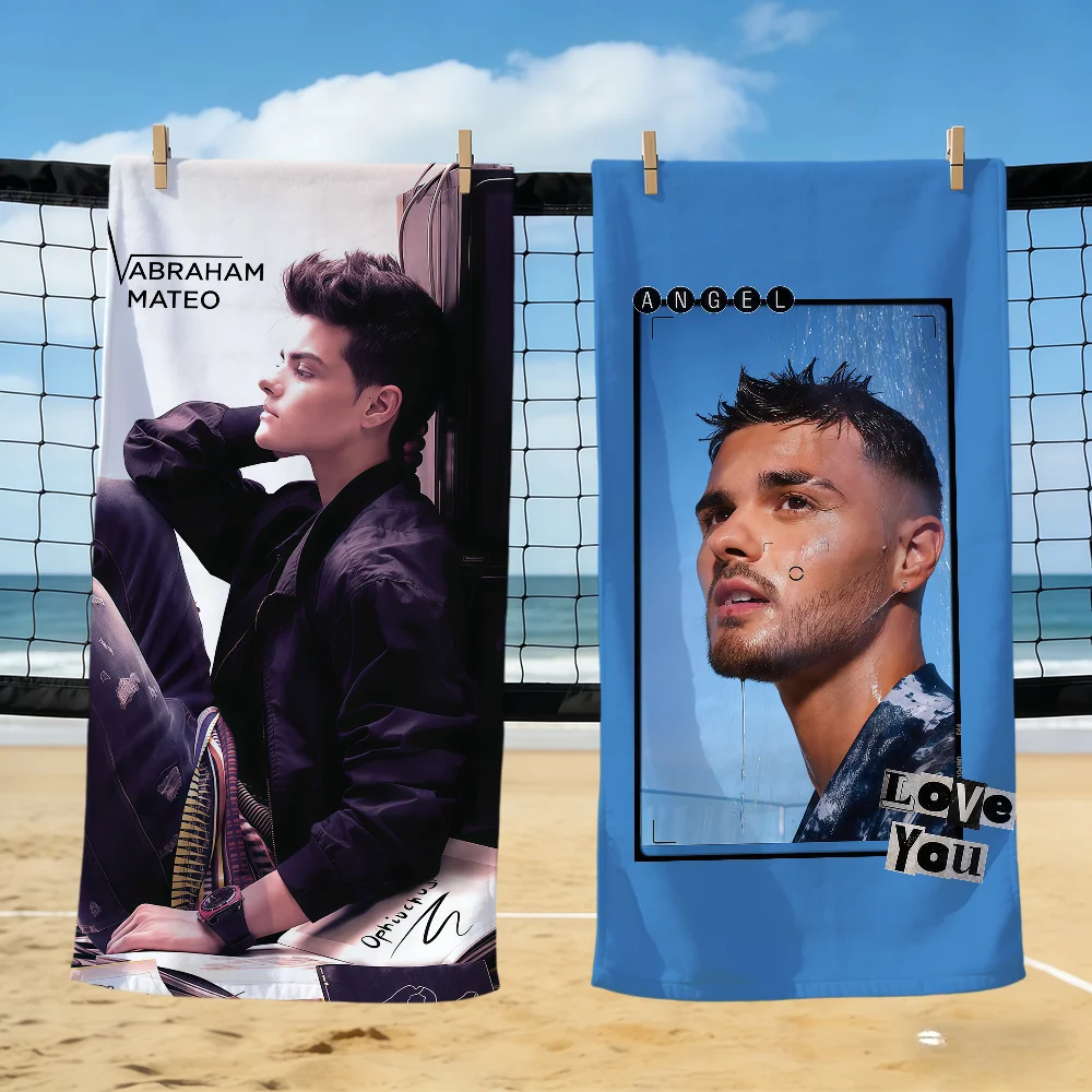 Toalla de playa suave de la marca Singer a-Abraham Mateo, toalla para viajes, piscina, baño, gimnasio, spa, decoración del hogar, regalo, vacaciones