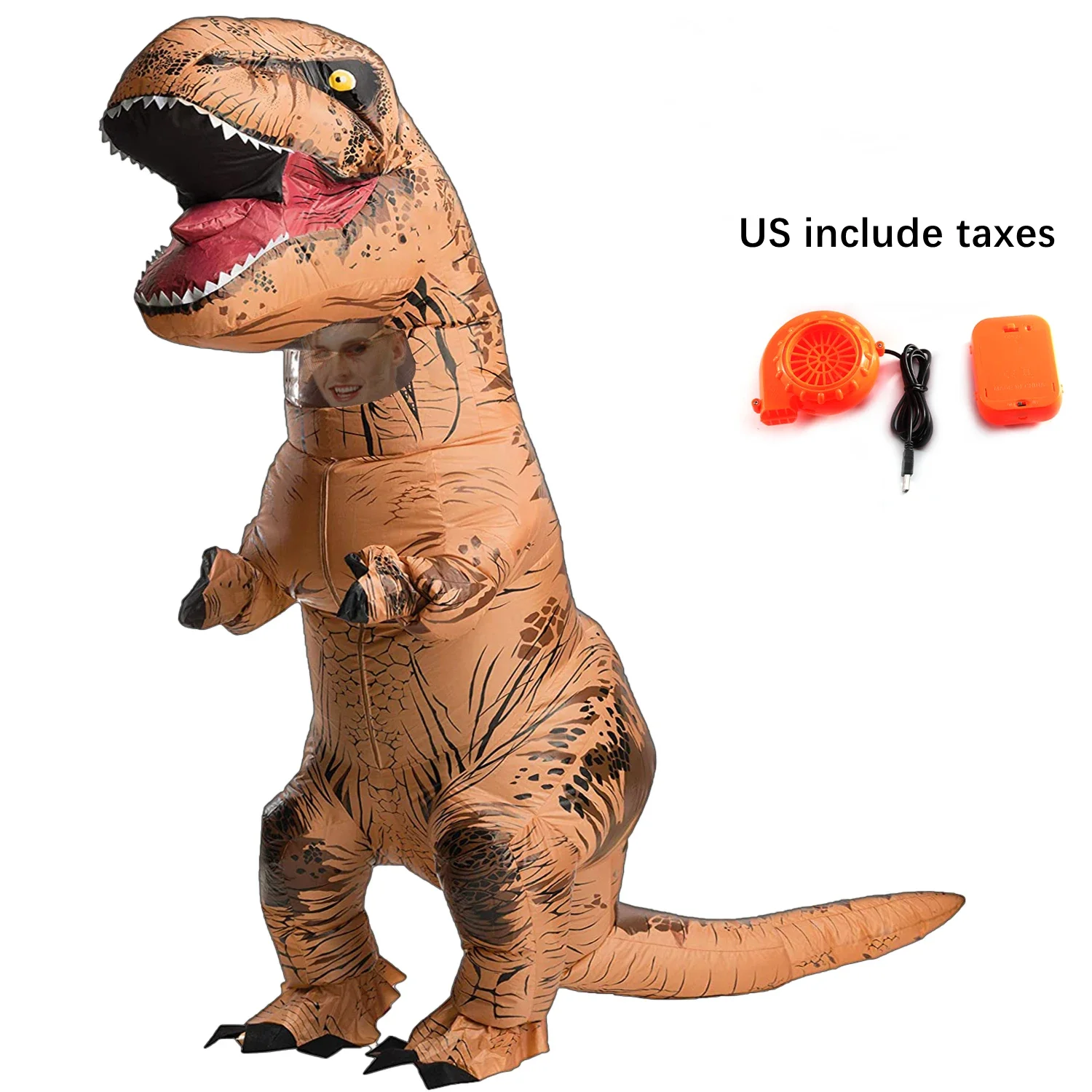 

T-rex inflatable Tyrannosaurus Dinosaur Costume Inflated Adult Role-playing Fancy Halloween Mascot Party Outfits
