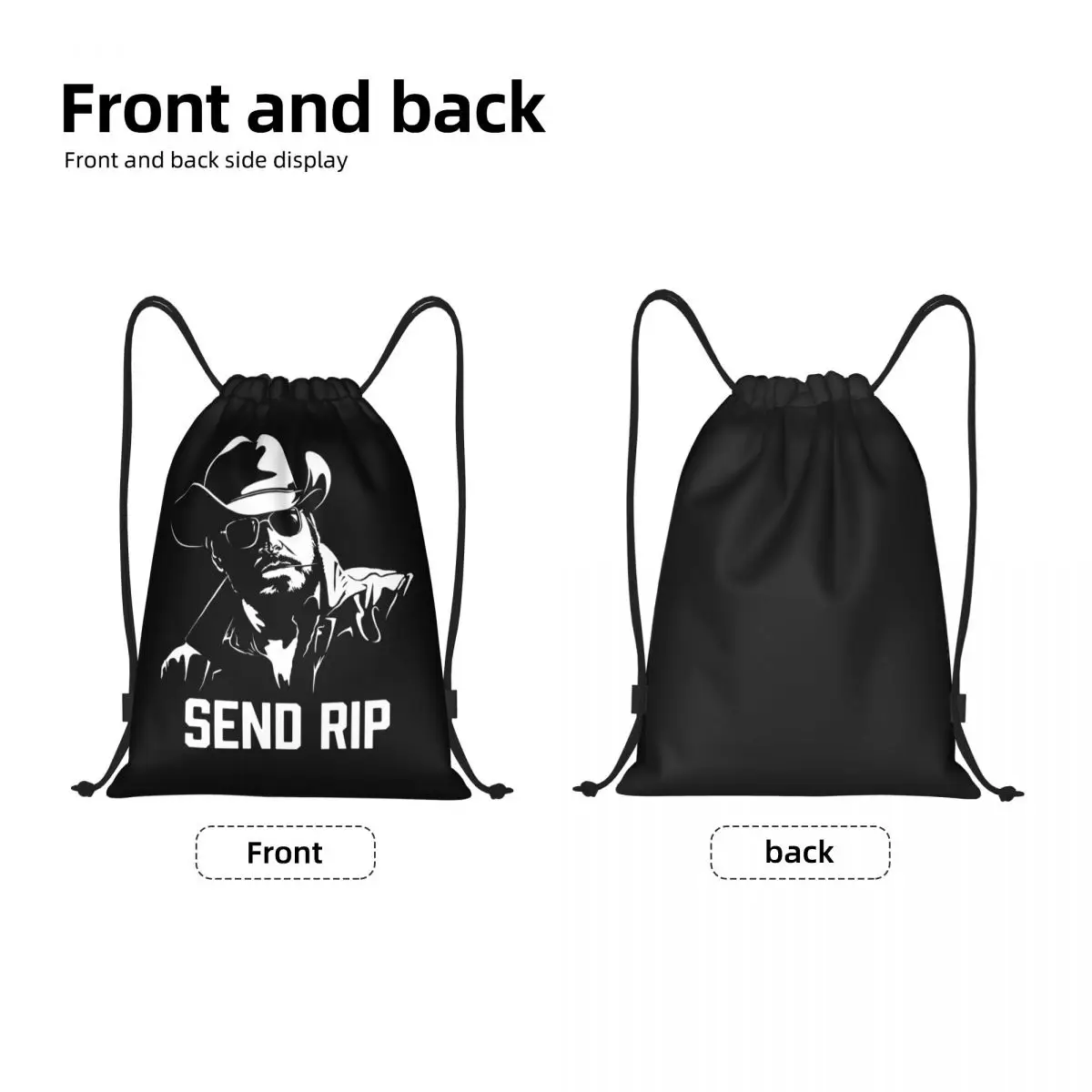 Custom Yellowstone Send Rip Drawstring Backpack Bags Women Men Lightweight Gym Sports Sackpack Sacks for Yoga