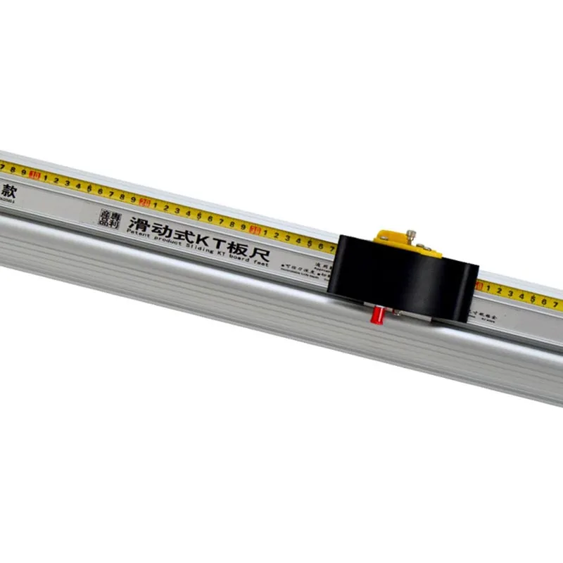 Guarded Sliding Cutter Ruler Track Cutter Trimmer Utility Ruler for Straight Safety Cuts, Boards, Banners