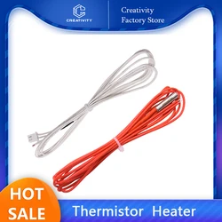 Termistor para a impressora 3d, calefator do cartucho, 100k, 12v/24v, para cr10, cr10s, ender-3v2, ender-3, peças do hotend