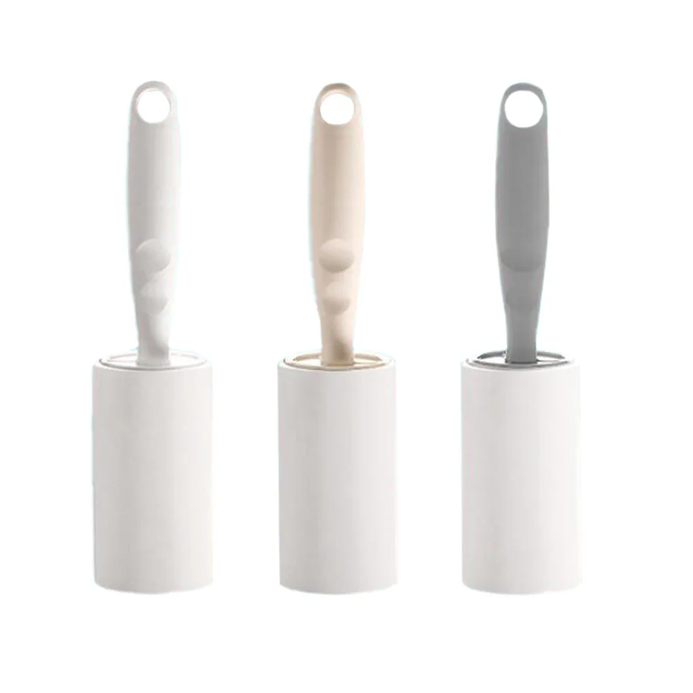 

2pcs Sticky Roller Set Lint Remover for Clothes Car Seats PP Material Reusable Pet Grooming Tools Replacement for Home
