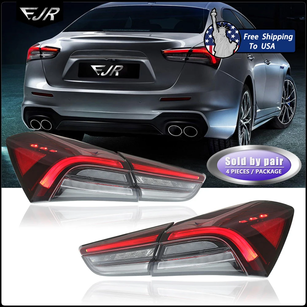 

EJR Car Lights For Maserati Ghibli LED Taillight Assembly 2014-2020 Retrofit Old to New Rear Tail Light Car Accessory Lamp