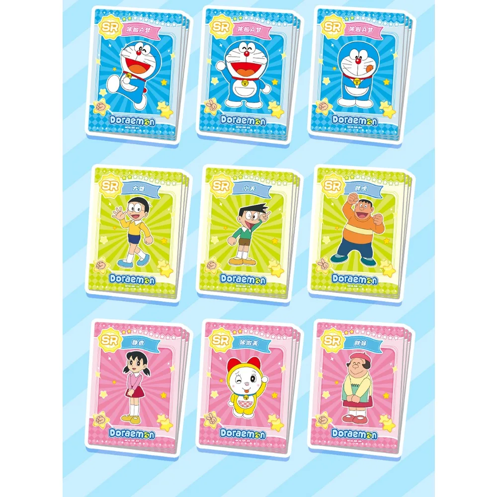 Genuine Doraemon Card For Children Dekisugi Hidetoshi Funny Healing Science Fiction Anime Limited Game Collection Card Kids Toys