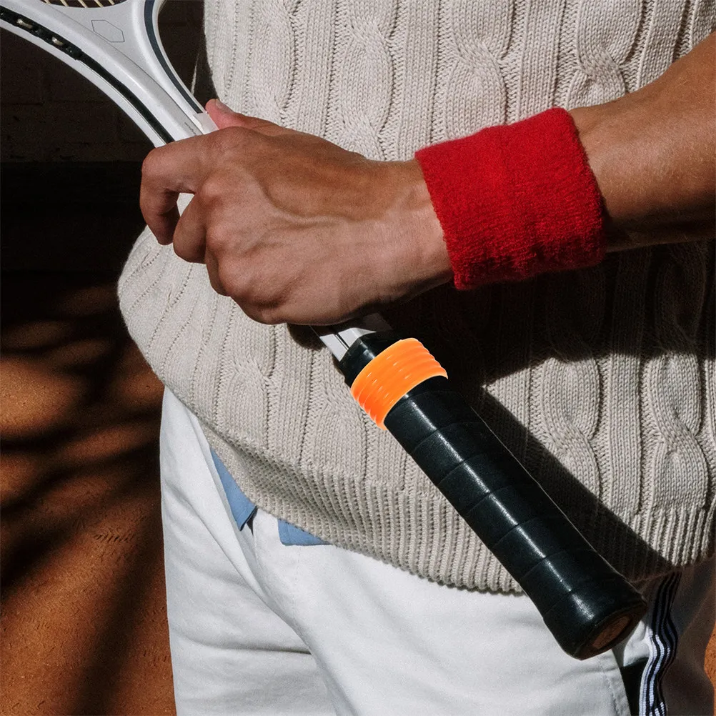 

16Pcs Compact Reusable Silicone Racket Grip Rings Non-Skid Overgrip Protector for Tennis Badminton Fishing Rod Motorbike