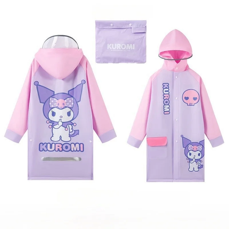 

Sanrio children's raincoats, thickened fashion quick-drying raincoats, cartoon lightweight raincoats with hat for girls