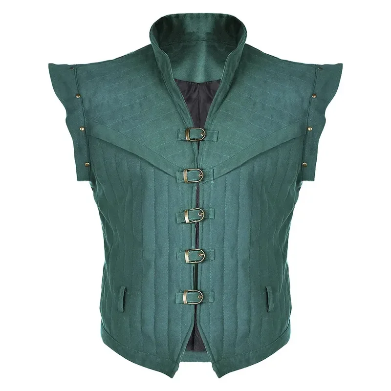 Flynn Rider Cosplay Vest Costume Outfits Adults Medieval Waistcoat Movie Tangled Disguise Cloth Men Male Halloween Carnival S&J1