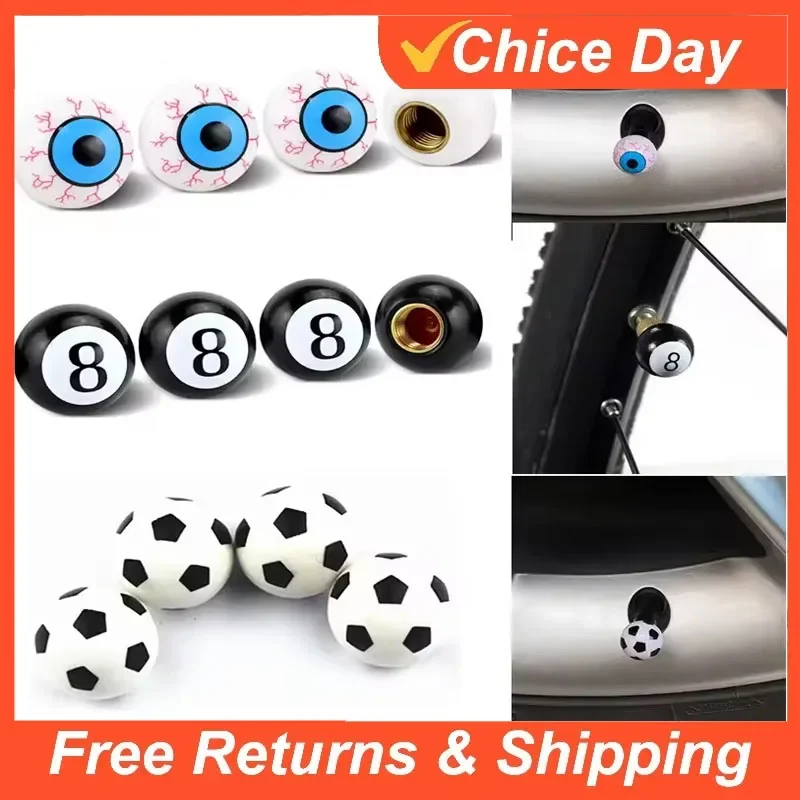 

4Pcs/set Universal Funny Style Car Bike Tire Air Valve Stem Cap Automobiles Wheel Tyre Stem Air Valve Dust Covers Amagi
