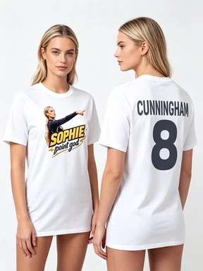 2026 Vintage T-Shirt Female Athlete Portrait Graphic Unisex Tee Gift for Him Couples Matching Crew Neck Front Back Print Casual