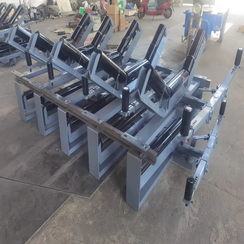 Belt automatic deviation correction device, mechanical conveyor belt anti-deviation device