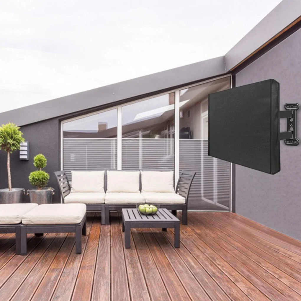 Outdoor TV Cover Television Waterproof Protector Foldable Accessory