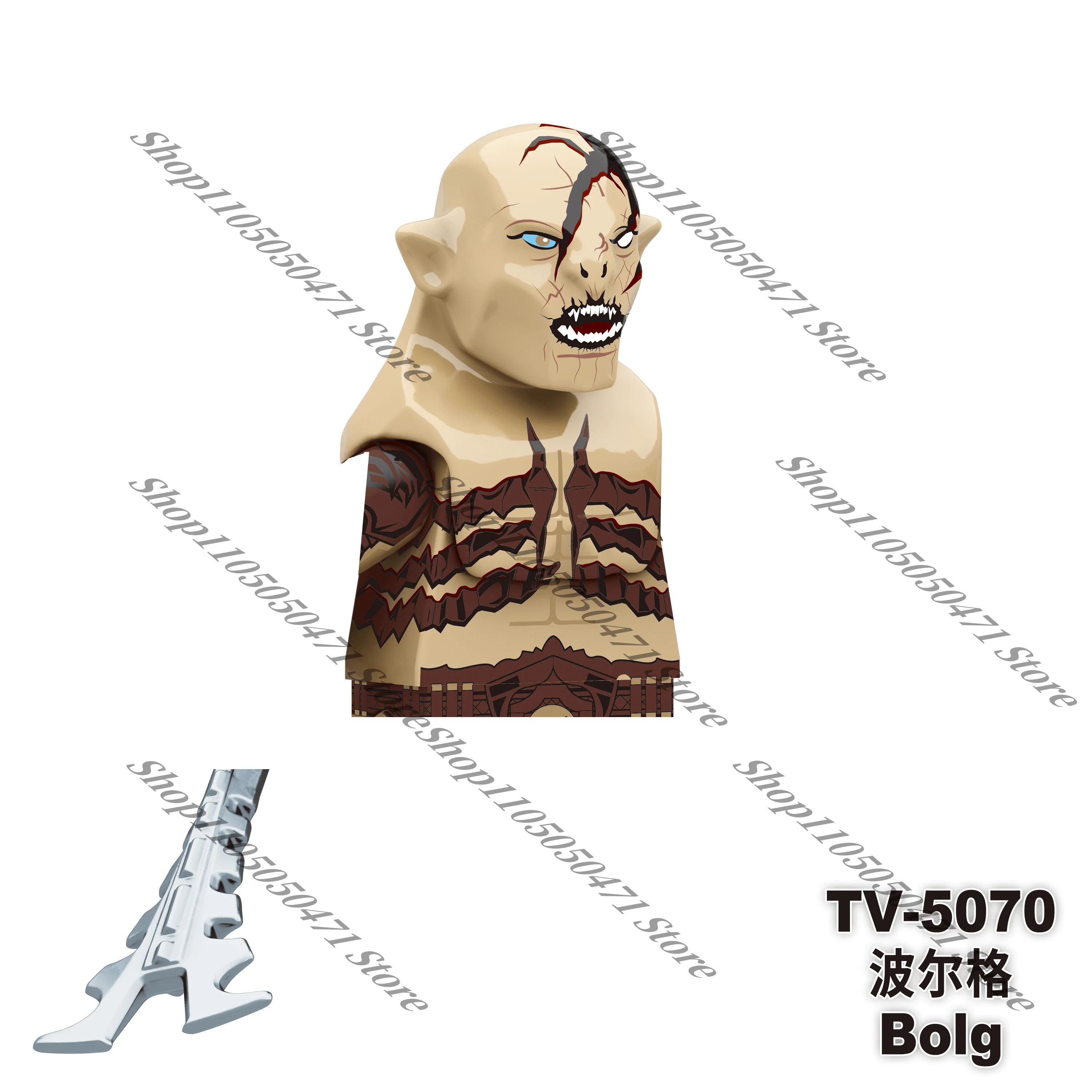 3D-Modellbausteine für Kinder, Herr der Ringe, Wächter der Zwerge, Uruk-Hai, Blockspielzeug, Puppen, Weihnachtsgeschenke