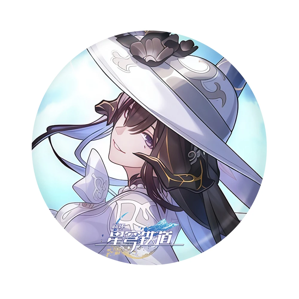 هونكاي: ستار السكك الحديدية لعبة الداليا 6 قطعة/المجموعة شارة المفاتيح صور بطاقة بريدية الليزر تذكرة الحلي الزخرفية هدية عيد الميلاد