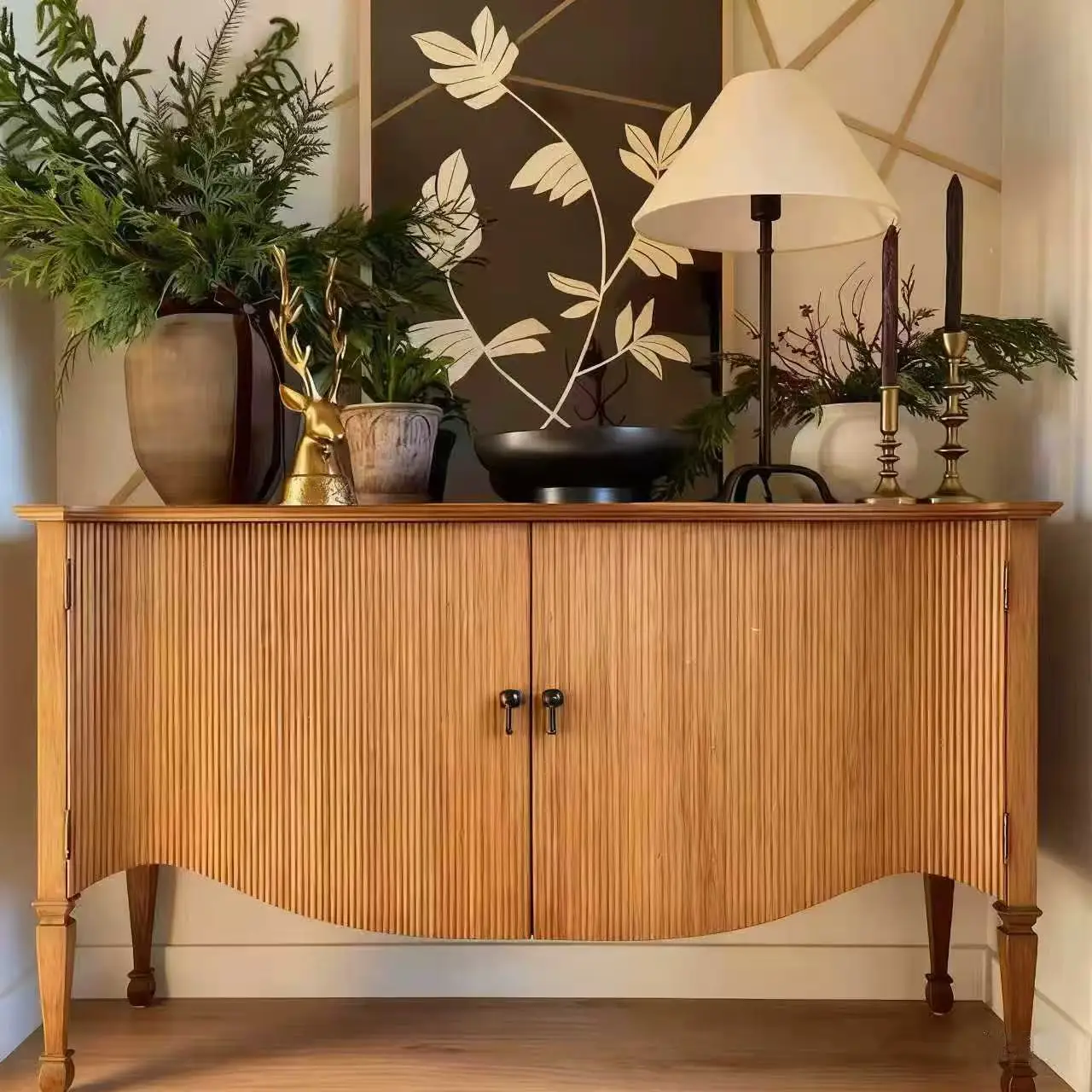 #Modern Luxurious Wooden Furniture with EU Ce Certification  High-end Hotel   Apartment   Restaurant and Family Storage Cabinets