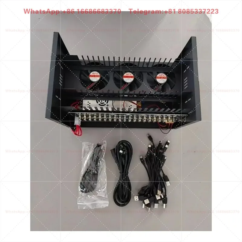USB+OTG group control chassis , 20 po-rts,  Ph-one Farm devices suitable for various models, adjustable fan high and low speeds