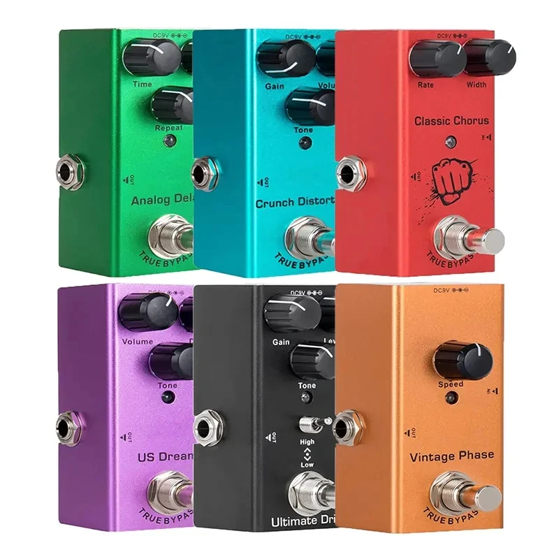 Electric Guitar Effect Pedals Vintage Overdrive Analog Delay Digital Delay Modulation Single Type Pedal True Bypass