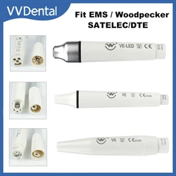 асы Dental Ultradźwiękowa rękojeść skalera piezoelektrycznego Odłączana z diodą LED Pasuje do WOODPECKER/USD/ EMS/ SATELEC/DTE Teeh Cleaning Dental Tools