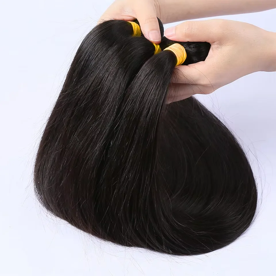 Queenlike 30 Inch Human Hair Bundles Brazilian Raw Hair Weave 1/3/4