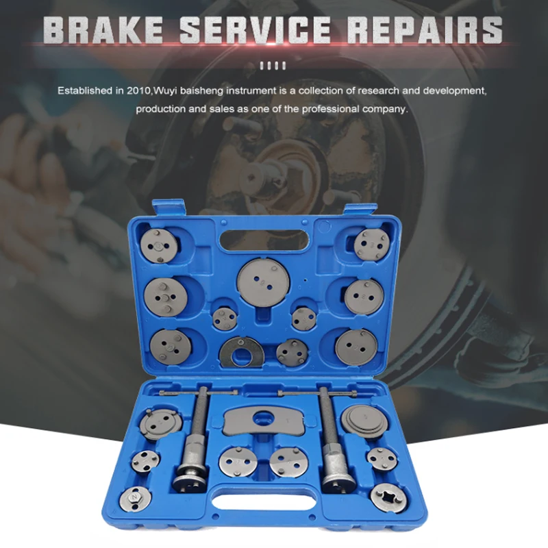 22/13PCS Disc Brake Caliper Tool Kit | Heavy Duty Disc Brake Piston Caliper Compressor Rewind Tool Set for Brake Pad Replacement