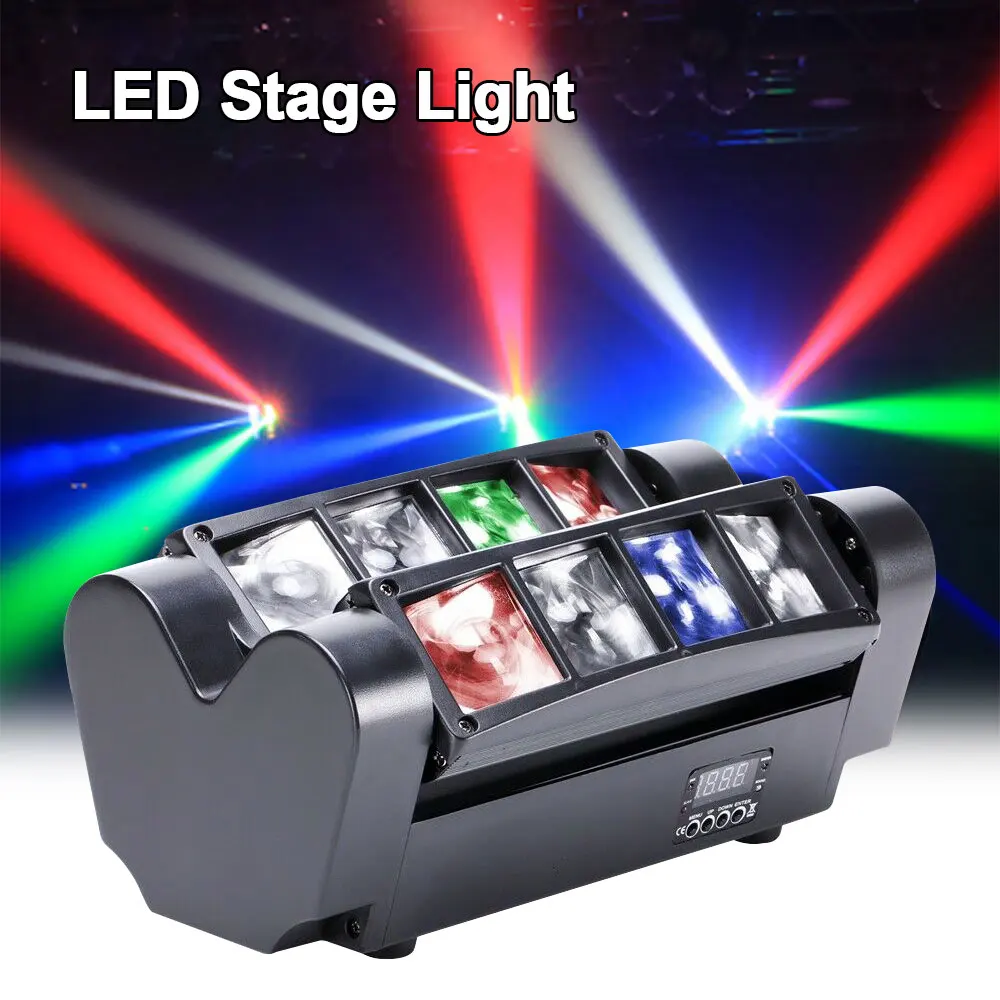 

40W RGBW LED Strobe Beam DMX512 Spider Stage Lighting Moving Head Laser Projector Light Bar Disco DJ club Party Show Decor Light