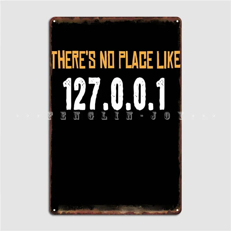 لا يوجد مكان مثل لوحة معدنية ملصق جدار الكهف المطبخ تخصيص المرآب الديكور تين تسجيل الملصقات