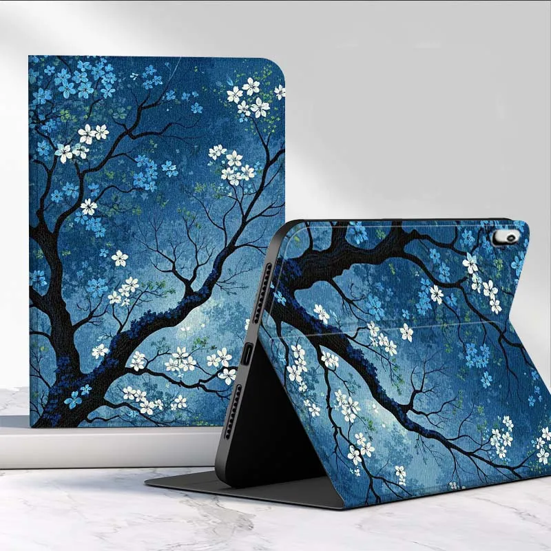 capa-para-tablet-huawei-mediapad-matepad-pro-air-12-x-t5-t10s-m6-m5-c5e-se-11-115-polegadas-com-design-de-flor-azul-popular