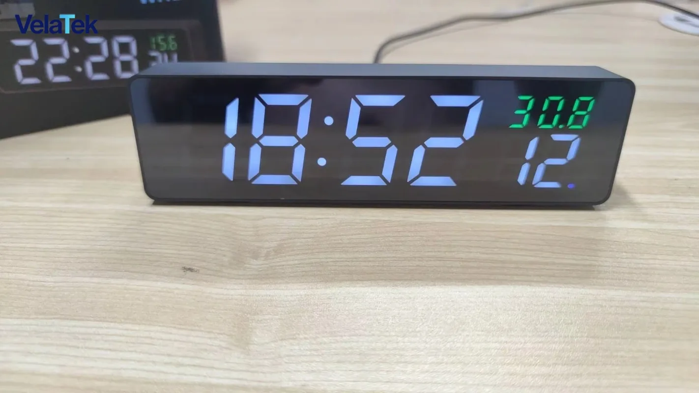 WiFi Network Timing Clock, High Precision Time Module, Millisecond Display, Holiday Alarm, OTA Upgrade