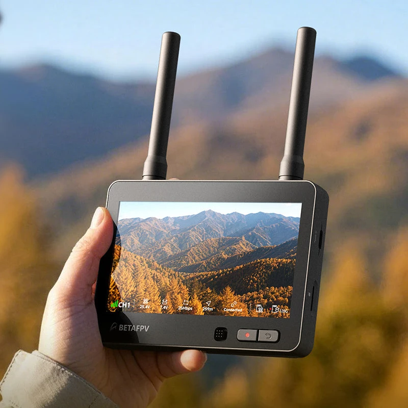 BETAFPV 4.5 Inch 1080P FPV Monitor 1000nit High Brightness LCD Built-in DVR 2-6S HDMI AV Input Outdoor Racing Drone Monitor