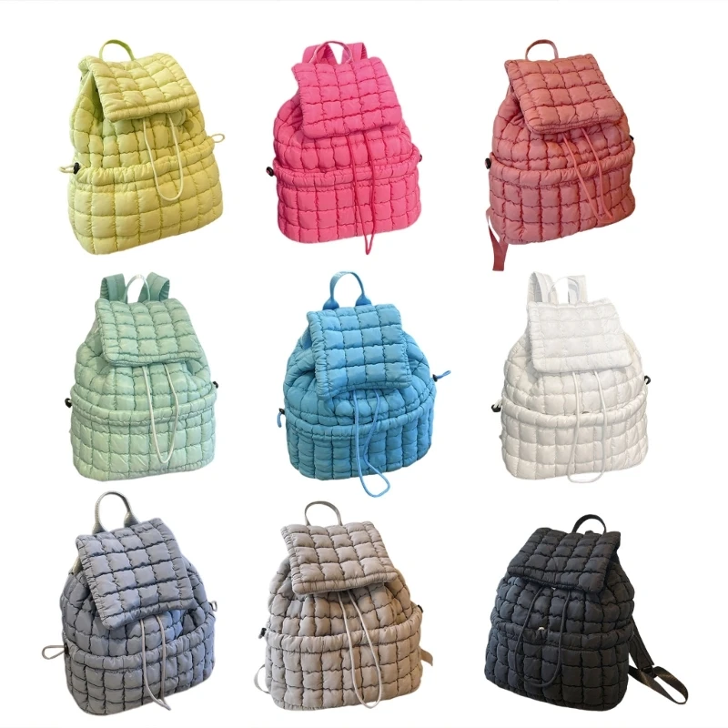 

All-matching Backpack Student School Backpack Quilted Backpack Korean Styles Backpack Travel Gym Bag Drawstring Backpack