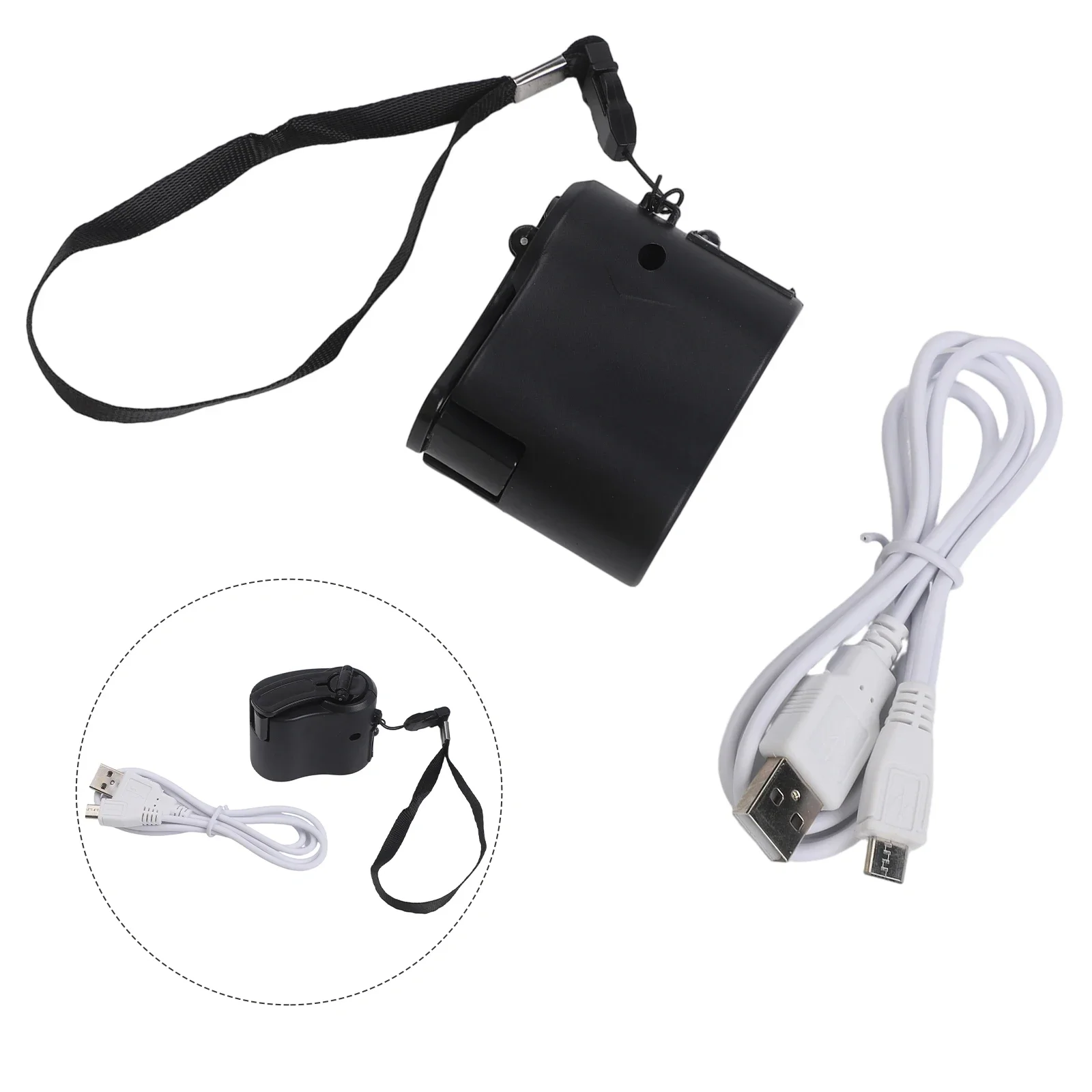 Output Voltage About 5.5V USB Hand Crank Charger Portable Power Source Compact Design For Portability Lightweight USB Charger